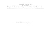 Signal Processing and Linear Systems - B P Lathi - Solutions Manual