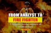 What a Fire Fighter taught me about the Culture of Analytics