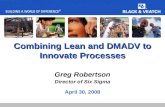 Combining Lean and DMADV to Innovate Processes