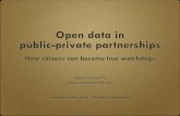 Open data in public-private partnerships