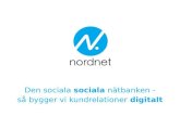 NFI Sociala Medier 2013 - Den sociala banken