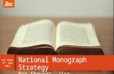 National Monograph Strategy