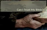 091018 Can I Trust My Bible