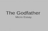 The Godfather micro essay presentation