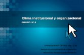 Clima institucional y organizacional