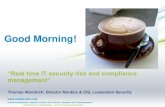 DSS   ITSEC CONFERENCE - Lumension Security - Real Time Risk & Compliance Management  - Riga NOV 2011