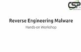 Reverse Engineering Malware Workshop