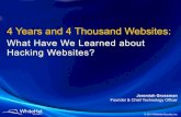 4 Years and 4 Thousand Websites Worth of Vulnerability Assessments: What Have We Learned?