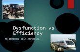The Efficient Organization vs. The Dysfunctional Organization