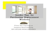 Insider tips for purchasing replacement windows