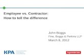 Employee vs. Contractor:  How to tell the difference