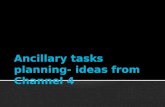 Ancillary tasks planning  ideas from channel 4