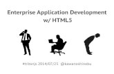 Enterprise Application Development w/ HTML5