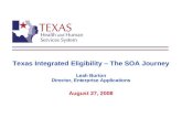 Texas Integrated Eligibility–The SOA Journey