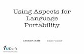 Using Aspects for Language Portability (SCAM 2010)