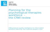 Planning for the psychological therapies workforce
