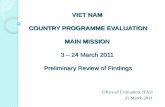 IFAD Vietnam Country Programme Evaluation March 2011
