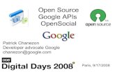 Ddb Digital Days: Open Source, Google Apis, OpenSocial