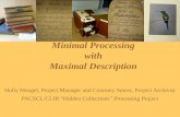 Minimal Processing with Maximal Description