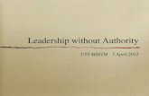 Leading without authority