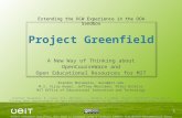 Project Greenfield: A New Way of thinking about OpenCourseWare and Open Educational Resources for MIT