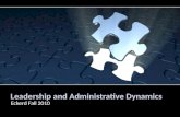 Leadership and administrative dynamics seventh class