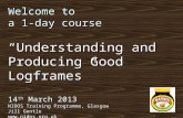 NIDOS Log frames training 14th March 2013 - Jill Gentle