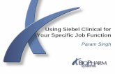 Using Siebel Clinical for Your Specific Job Function
