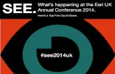SEE. What's happening at the Esri UK Annual Conference 2014