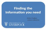 Finding the information you need