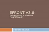 eFront Commercial Editions Overview