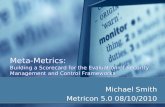 Meta-Metrics: Building a Scorecard for the Evaluation of Security Management and Control Frameworks