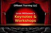 Lenn Millbower's  Keynote and Workshop Offerings