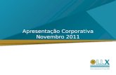 LLX Apresentação Corporativa - Novembro 2011