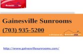 Gainesville Sunrooms (703) 935-5200