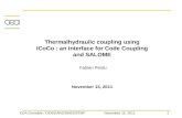 JUS 2011 - Thermalhydraulic coupling using ICoCo : an Interface for Code Coupling and SALOME