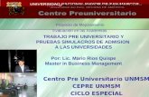 CONFERENCIA SOBRE PRUEBAS SIMULACRO DE ADMISION A LAS UNIVERSIDADES