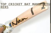 Best Cricket Bat Manufacturers in the World