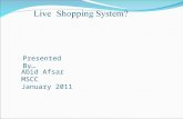 Project Presentation On Live Shopping System