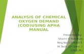 chemical oxygen demand -analysis using APHA manual