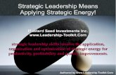 Innovative Leadership Means Energizing Your Strategic Thinking Skills