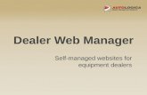 Autologica Dealer Web Manager: Self-managed websites for vehicle and equipment dealers