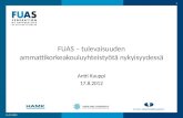 FUAS, tulevaisuuden ammattikorkeakouluyhteistyötä nykyisyydessä - Antti Kauppi