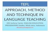 Approach, method and technique in English teaching 2014
