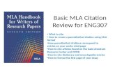 Basic mla citation review eng307