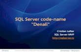 ITCamp 2011 - Cristian Lefter - SQL Server code-name Denali
