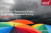 Amárach Economic Recovery Index June 2014