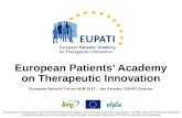 European Patients Academy - Presentation of  Jan Geissler at EPF AGM