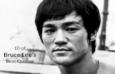 Top 10 Bruce Lee's Quotes