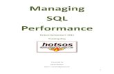 Managing SQL Performance